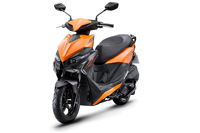 KYMCO RTS R 165 熔岩橘官方外觀，第 7 個視角